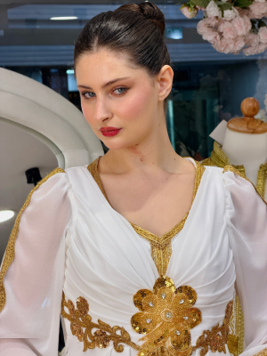 Caftan Blanc&Doré